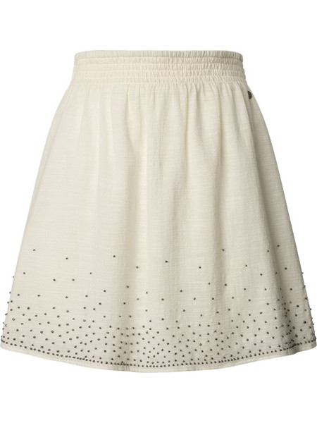 Pepe Jeans Μίνι Φούστα Υφασμάτινη Ψηλόμεση Skater Εκρού PL901222-811