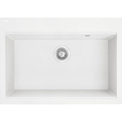 Laveo TAU SBT 6107 Ένθετος Νεροχύτης Γρανίτη Ματ White 50x70cm