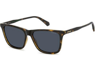 Polaroid Eyewear PLD4190/S 086/C3 Ανδρικά Γυαλιά Ηλίου Τετράγωνα Κοκάλινα Ταρταρούγα με Μπλε Φακό