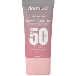 Dermokil Power Tone-Up Αντηλιακή Κρέμα Προσώπου SPF50+ 50ml