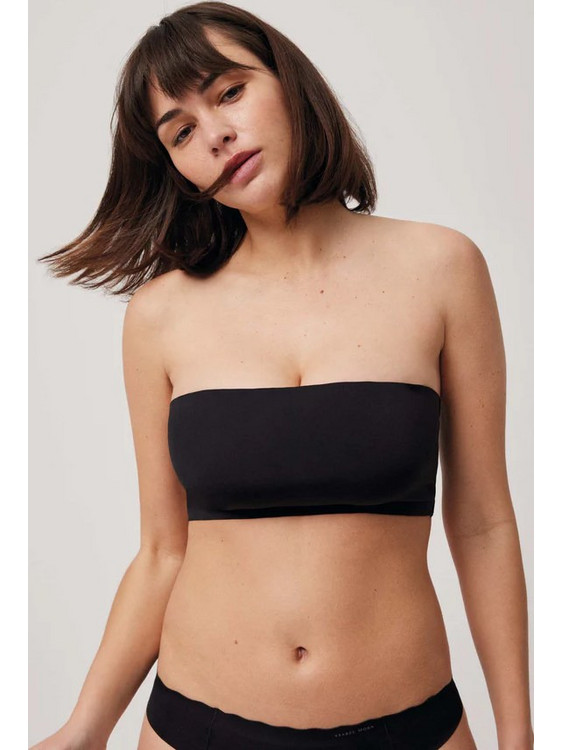 Ysabel Mora Σουτιέν Strapless με Ελαφριά Ενίσχυση χωρίς Μπανέλα Μαύρο 10110
