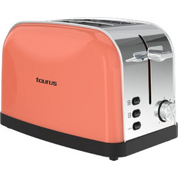 Taurus Vintage II Φρυγανιέρα 2 Θέσεων 950W Πορτοκαλί