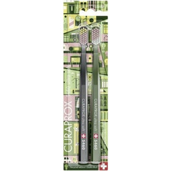 Curaprox CS 5460 Ultra Soft Οδοντόβουρτσες 2τμχ Γκρι Πράσινη