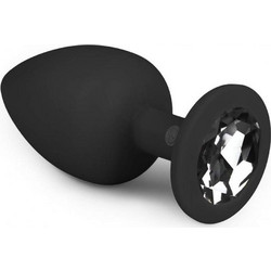 EasyToys Large Πρωκτική Σφήνα Diamond Plug 9cm Μαύρη