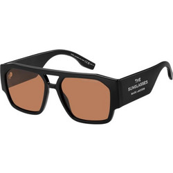 Marc Jacobs MARC860/S 8LZ/W7 Ανδρικά Γυαλιά Ηλίου Aviator Κοκάλινα Μαύρα με Καφέ Φακό