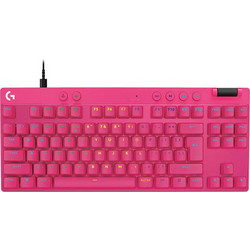 Logitech G Pro X Rapid Μηχανικό Gaming Πληκτρολόγιο TenKeyLess με Magnetic Analog Διακόπτες RGB Magenta