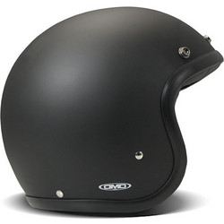 DMD Retro Matte Black Κράνος Μηχανής Jet