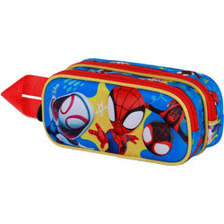Karactermania 3D Spidey Κασετίνα Βαρελάκι με 2 Θήκες Πολύχρωμη 08472