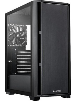 Chieftec Pro Midi Q Black Midi Tower Κουτί Υπολογιστή με Πλαϊνό Παράθυρο