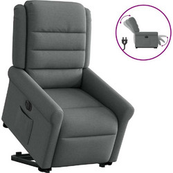 vidaXL Πολυθρόνα Relax με Υποπόδιο Ανακλινόμενη Ανθρακί 3303335