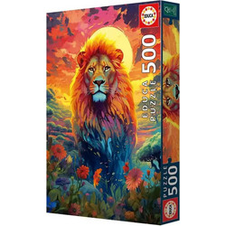 Puzzle Educa Majestic Lion Stare 500 Κομμάτια
