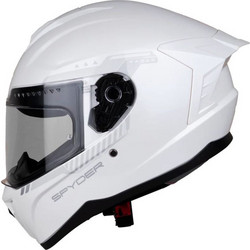 Spyder Radar Plain White Κράνος Μηχανής Full Face