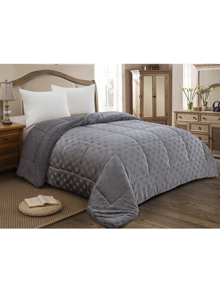 Adam Home Κουβερτοπάπλωμα Υπέρδιπλο 220x240 825 Grey
