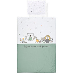 Lorelli Happy Friends Σετ Κούνιας Mint Green 4τμχ