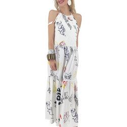 Fullah Sugah Maxi Καλοκαιρινό Βραδινό Φόρεμα Λευκό 42100406