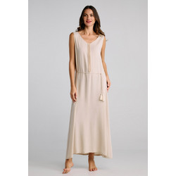 Pen-Ky Althea Maxi Καλοκαιρινό Καθημερινό Φόρεμα Εκρού 65931C5