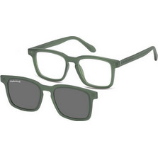Sunoptic TRC-28E Σκελετός Γυαλιών Οράσεως με Clip-On Κοκάλινος Πράσινος