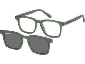 Sunoptic TRC-28E Σκελετός Γυαλιών Οράσεως με Clip-On Κοκάλινος Πράσινος