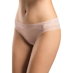 Hanro Γυναικείο Slip με Δαντέλα Μπεζ 071108-0294