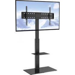 Vevor Stand Mount Βάση Τηλεόρασης Δαπέδου Περιστρεφόμενη με Βραχίονα 32"-85" έως 45kg