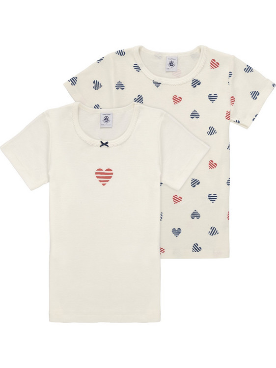 Petit Indi Σετ Παιδικά T-Shirt Κοντομάνικα Μπεζ A0D2C-00