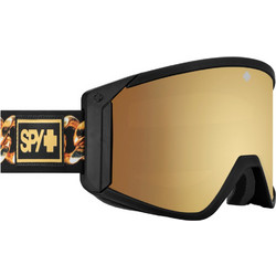 SPY Raider Μάσκα Σκι & Snowboard Ενηλίκων Μαύρη με Φακό Καθρέπτη Χρυσό