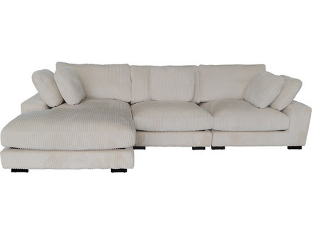 HomeMarkt Cranfield Γωνιακός Καναπές Αριστερή Γωνία Μπεζ 313x169x80cm HM3287.02L