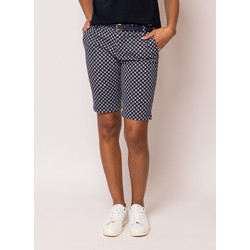 Heavy Tools WISION23 Γυναικεία Βερμούδα Chino Λευκή Navy Μπλε S23561
