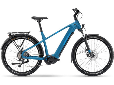 Winora Yucatan X8 High I720WH Ηλεκτρικό Ποδήλατο Trekking 27.5" 250W με 8 Ταχύτητες και Δισκόφρενα Γαλάζιο