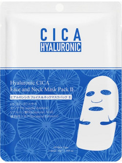 Mitomo Cica Hyaluronic Sheet Μάσκα Ντεκολτέ Προσώπου για Ενυδάτωση & Καταπράυνση με Υαλουρονικό 1τμχ