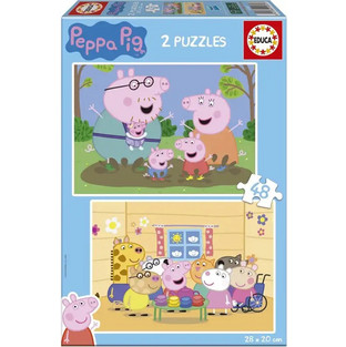 Παιδικό Puzzle Educa Peppa Pig 2x48 Κομμάτια 20327
