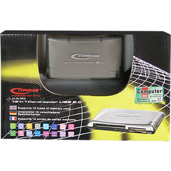Typhoon 83018 Card Reader USB-A 2.0 για SD / microSD / Compact Flash / Memory Stick / miniSD / Micro (M2)