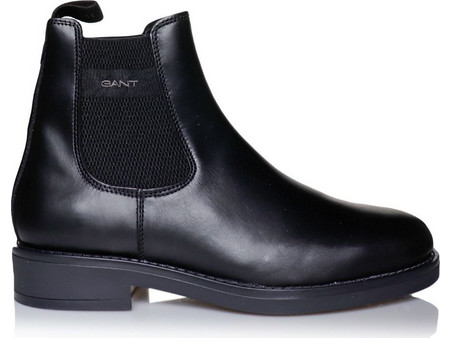 Gant Prepdale Ανδρικά Chelsea Μποτάκια Δερμάτινα Μαύρα 3GS31651105
