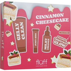 Fluff Cinnamon Cheesecake Face Cleansing Gel 75ml + Lip Gloss 12ml + Face Milk 40ml + Pin