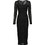 Versace Midi Καλοκαιρινό Φόρεμα για Γάμο / Βάπτιση Μαύρο 79HAO920JS490-899