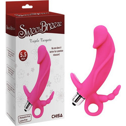 Chisa Novelties Sweete Breeze Triple Targets Πρωκτικός Δονητής Ασύρματος 14.7cm Ροζ