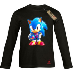 Takeposition Sonic Footballer Παιδικό T-Shirt Μακρυμάνικο Μαύρο 214-814-1186