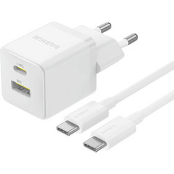 Baseus Palm Φορτιστής με Καλώδιο USB-C με Θύρα USB-A & Θύρα USB-C 30W Power Delivery
