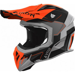 Airoh Aviator Ace 2 Shield Matt Orange Black Κράνος Μηχανής Motocross 1250gr