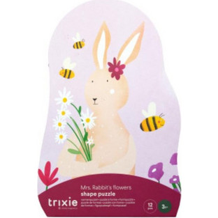 Παιδικό Puzzle Trixie Mrs. Rabbit's Flowers 12 Κομμάτια