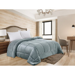 Γαρύφαλλο Κουβερτοπάπλωμα Μονό Microfiber 160x220 Square Γκρι