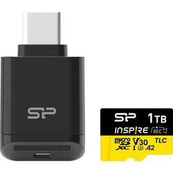 Silicon Power Inspire microSDXC 1TB Class 10 U3 V30 UHS-I A2 170MB/s + Reader