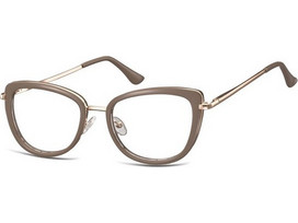 Sunoptic MTR-99C Γυναικείος Σκελετός Γυαλιών Οράσεως Μεταλλικός Χρυσός Καφέ