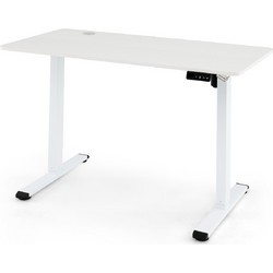 Costway Gaming Γραφείο Ξύλινο 120x60x118cm JV12263DE-WH