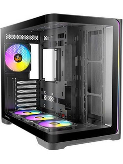 Antec C5 Curve Black Gaming Midi Tower Κουτί Υπολογιστή RGB με Πλαϊνό Παράθυρο