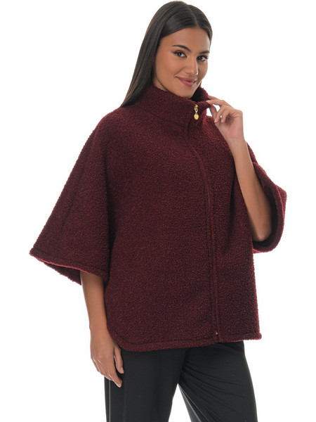 PNN Nightwear Γυναικεία Ρόμπα Χειμωνιάτικη Fleece Μπορντό 1252-0050-1