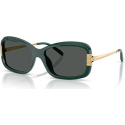 Tory Burch TY9077U 205387 Γυναικεία Γυαλιά Ηλίου Τετράγωνα Πράσινο Χρυσό με Μαύρο Φακό