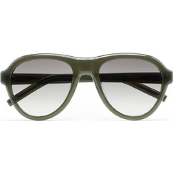 Kaleos Lester 3 Ανδρικά Γυαλιά Ηλίου Aviator Κοκάλινα Μαύρα με Μαύρο Φακό