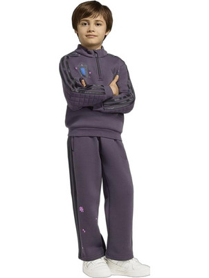 Adidas Originals Minecraft Loose Crew Παιδικό Σετ Φόρμας Μωβ KC6834