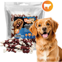 Uniq Pets Beef Wraps Calcium Bones 500gr 5563